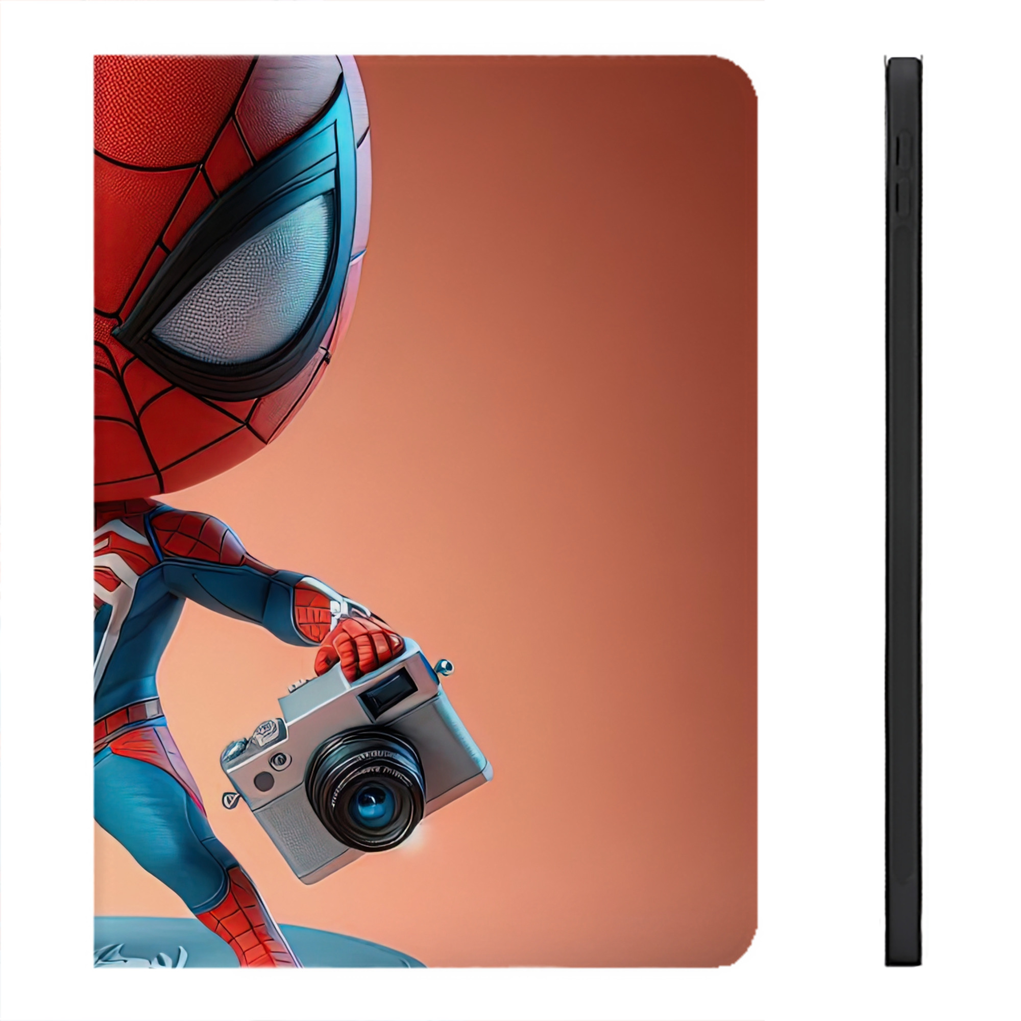 （画像用） Spider Man スパイダーマン IPadケース ペンホルダー付き ブックスタイルデザイン